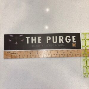 The Purge Movie Promotional Mylar Poster 11x2.5 Official Memorabilia 2013 Horror
